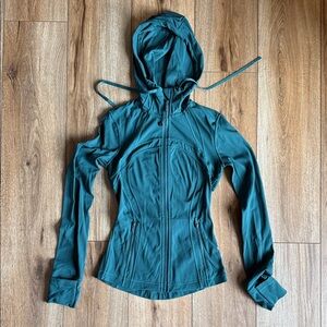 lululemon athletica Teal Hooded Zip-Up Utility Jacket
